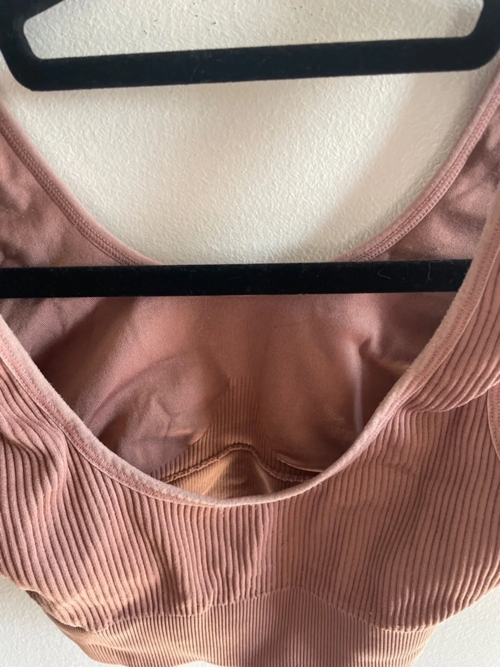 aerie Ribbed Scoop Crop Tank - Dusty Rose Mauve - Picture 4 of 4